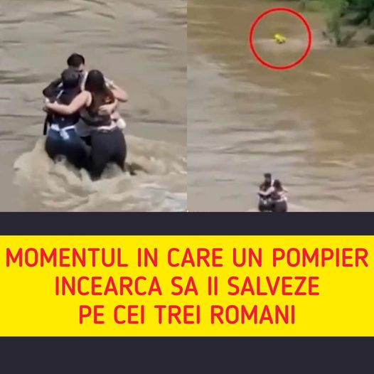 Scene emotionante: Încercarea pompierului de a salva cei trei tineri români – Ce s-a intâmplat în momentul intrării sale în apă