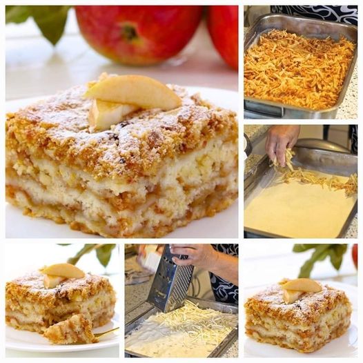 Prajitura delicioasa. Prajitura cu gris si mere.