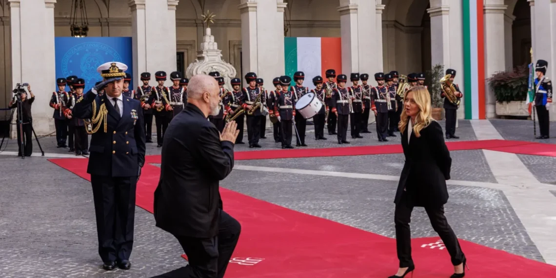 Edi rama giorgia meloni uahe6