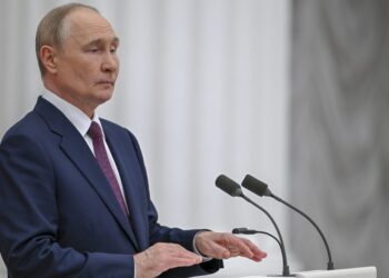 Russian,President,Vladimir,Putin,Made,Statements,At,A,Joint,Press